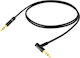 Avizar Καλώδιο Ήχου 3.5mm male - 3.5mm male Μαύρο 1m AUX-BK-L-1M