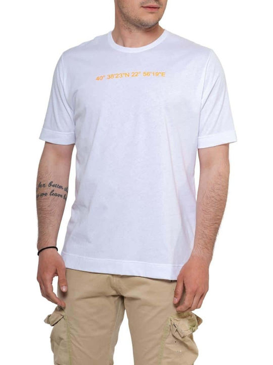 Stefan Fashion T-Shirt White/yellow