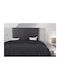 Linea Home Lane Samtige Decke Übergröße 220x240cm Anthrazit