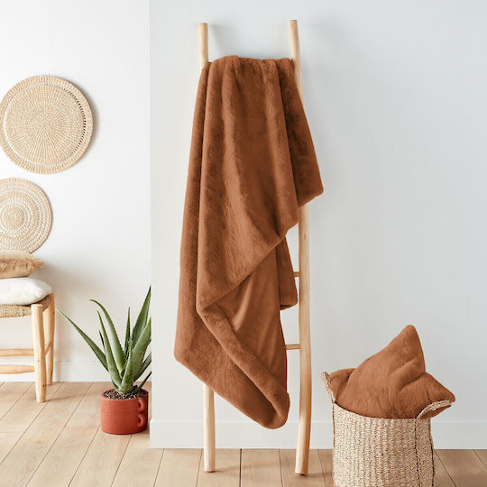 La Redoute Interieurs Armchair Throw P130xM170cm Synthetic Fur