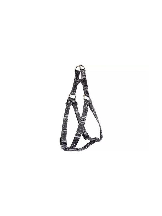 Flamingo Harness Step&go Sadie Black White 35-50cm 15mm