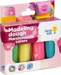 Plastilină Genio Kids Marshmallow 4 Culori 120 Gr