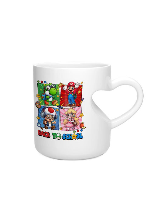 Koupakoupa Back To The School Mario & Friends Mug White 330ml