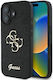 Guess Задна корица Кожа Черен (iPhone 16 Plus, Guess)
