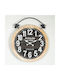 Wall Clock Wooden White Ø50cm