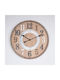 Wall Clock Wooden White Ø60cm