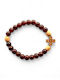 Wooden Beaded Cross Bracelet