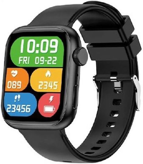 Forever IGo Watch 3 JW-500 με Παλμογράφο (Μαύρο - M/L)