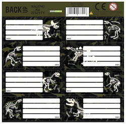 Back Up Dinosaurs Labels 8 Pieces