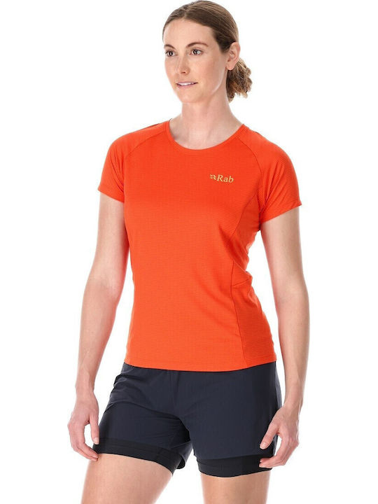 Rab Damen T-Shirt Red Grapefruit
