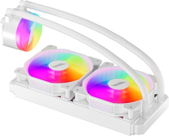 1STPLAYER Thunderstorm TS2 240W Υδρόψυξη AIO CPU με 2 Ανεμιστήρες 120mm και ARGB Φωτισμό Λευκή