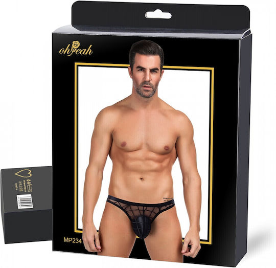 Comfort Ανδρικό Sexy String Μαύρο
