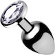 Booty Sparks Aluminium Anal Plug Klein Transparent