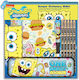 Blue Sky Studios SpongeBob Kids Stationery Set with Sharpener, Eraser, Notepad, Pen, Ruler, Pencil Holder and Pencil Case