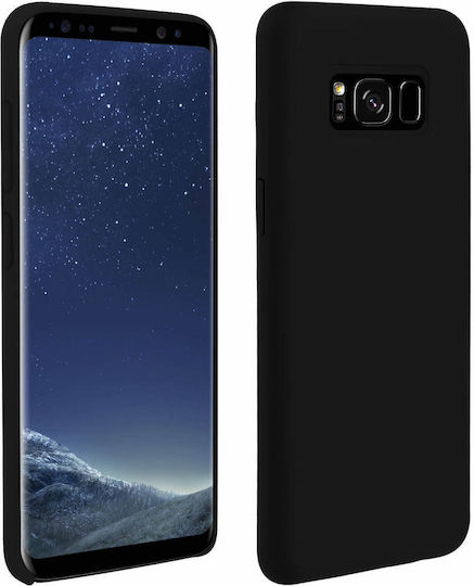 Samsung Galaxy S8 Silicone Semi-rigid Case Soft Touch Matte Finish Black