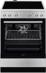 AEG Ελεύθερη με Κεραμικές Εστίες Inox CCB6400NBM AEG Ελεύθερη με Κεραμικές Εστίες Inox CCB6400NBM
