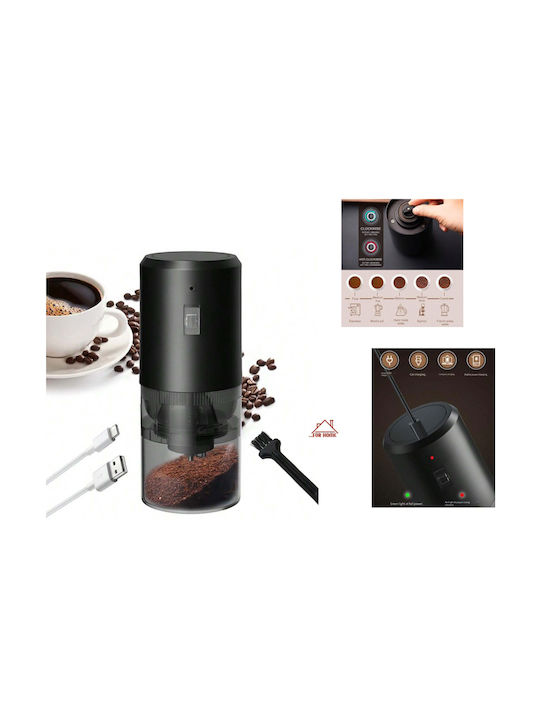 ForHome Electric Set Spice Mills made of Plastic in Black Color 18cm 1pcs