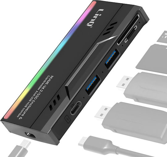 LinQ USB-Hub 2 Anschlüsse USB 3.0 mit USB-C Anschluss