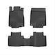 Frogum Set of Front and Rear Mats 4pcs for Mercedes-Benz E Class Renault Coupe Hyundai Coupe 2009-2017 Black