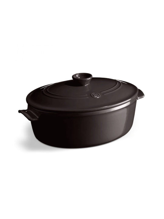 Emile Henry Oval Feuerfestes Geschirr mit Deckel 6000ml 1Stück