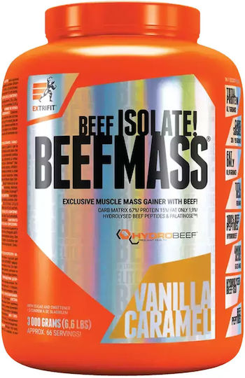 Extrifit Beef Mass Isolate with Flavor Vanilla Caramel 3kg
