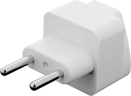 Universal Socket Adapter United Kingdom USA Caribbean Type G Plug White