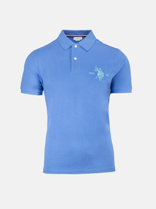 U.S. Polo Assn. Herren Kurzarmshirt Polo Turquoise