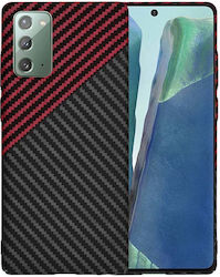 Techsuit Carbon Back Cover Σιλικόνης Κόκκινο (G...