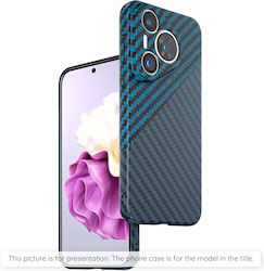 Techsuit Carbon Back Cover Σιλικόνης Μπλε (OneP...