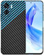 Techsuit Carbon Back Cover Silicon Albastru (Ho...
