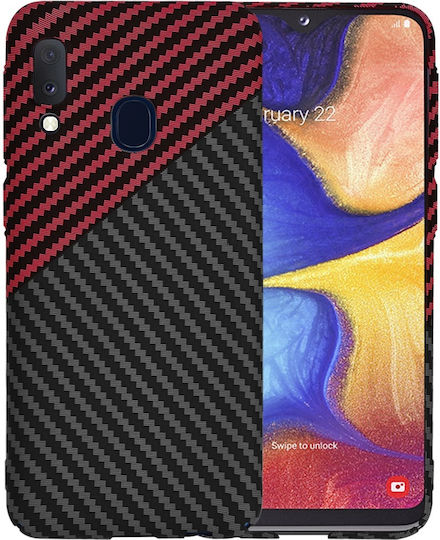 Techsuit Back Cover Red (Galaxy A20e)