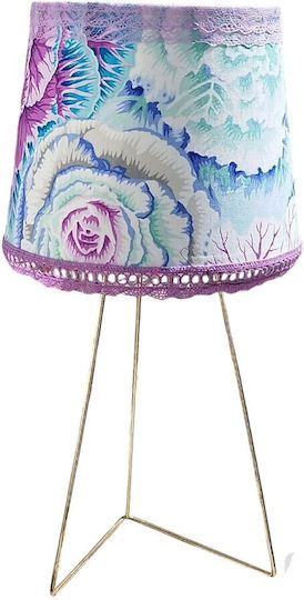Oxygen Electric Blue Cole Table Lamp for E27 Socket with Blue Shade and Base