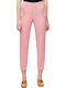 Dama Tesatura Capri Pantaloni cu Croială Relaxată Pink