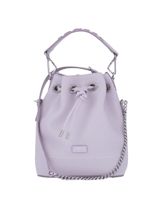 Lancel Leather Women's Bag Shoulder Purple