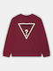 Guess Kids Fleece Sweatshirt Burgundy Core