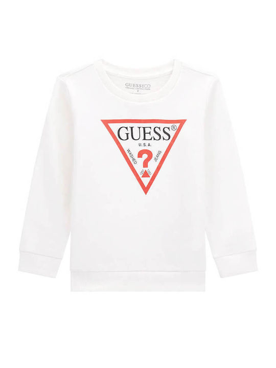 Guess Hanorac pentru copii Pure White