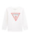 Fleece Kinder-Sweatshirt Pure Weiß