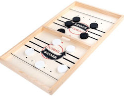 Joc de fotbal de masă interactiv Flippy Hochei pe gheață din lemn 10 piese de joc +4 ani 54 x 29 cm multicolor
