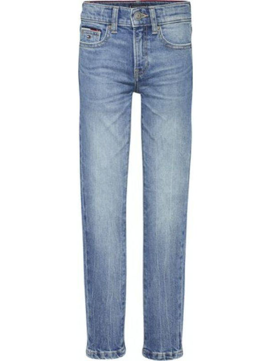 Tommy Hilfiger Pantaloni copii din denim Albastru Slim