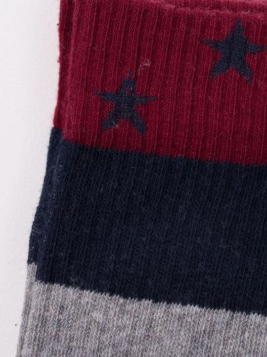 Trendy Herren Gemusterte Socken Γκρί - Μπλέ 1Pack