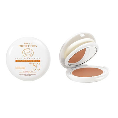 Avene Haute Protection Compact Teinte Waterproof Sunscreen Powder Face SPF50 with Color Dore 10gr