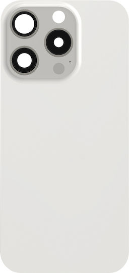 Clappio Κапак за замяна на батерията Бял за Apple iPhone 15 Pro