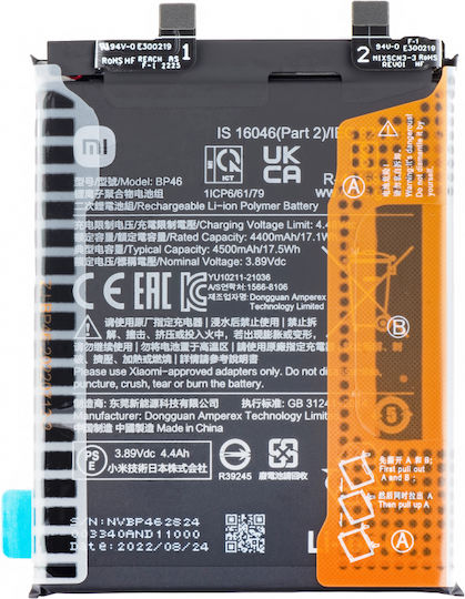 Genuine Xiaomi Bp46 Battery Xiaomi 12 Xiaomi 12x 460200009c1g Service Pack
