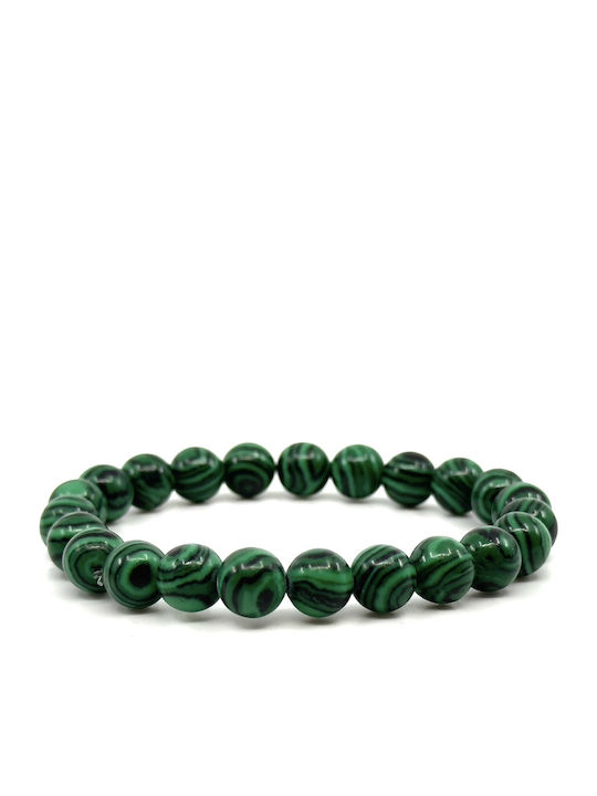 Grünes elastisches Armband mit natürlichen Amet...