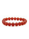 Rotes elastisches Armband mit natürlichen Amethyststeinen