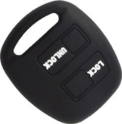 Car Key Cover Case made of with 2 Buttons for Daihatsu / Kia in Black Color