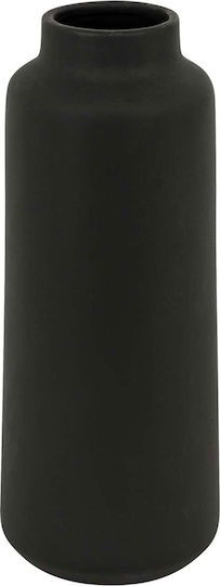 Atmosphera Βάζο Κεραμικό Rily Μαύρο Φ12xΥ30cm