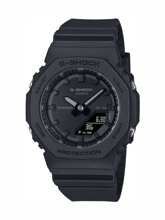 Casio G-shock Ψηφιακό Ανδρικό Ρολόι Χρονογράφος Μπαταρίας με Μαύρο Καουτσούκ Λουράκι