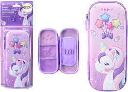 Unicorn Pencil Case 3d Foldable Purple 23x10x5 Cm
