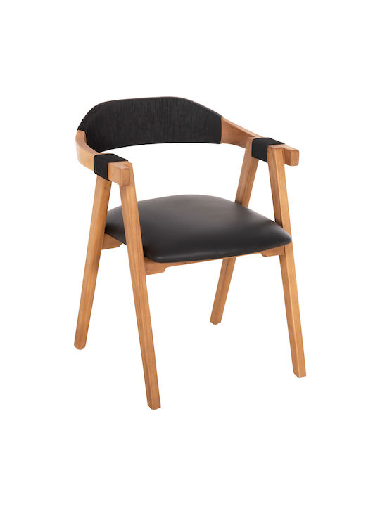 Dining Room Wooden Chair Natural-black